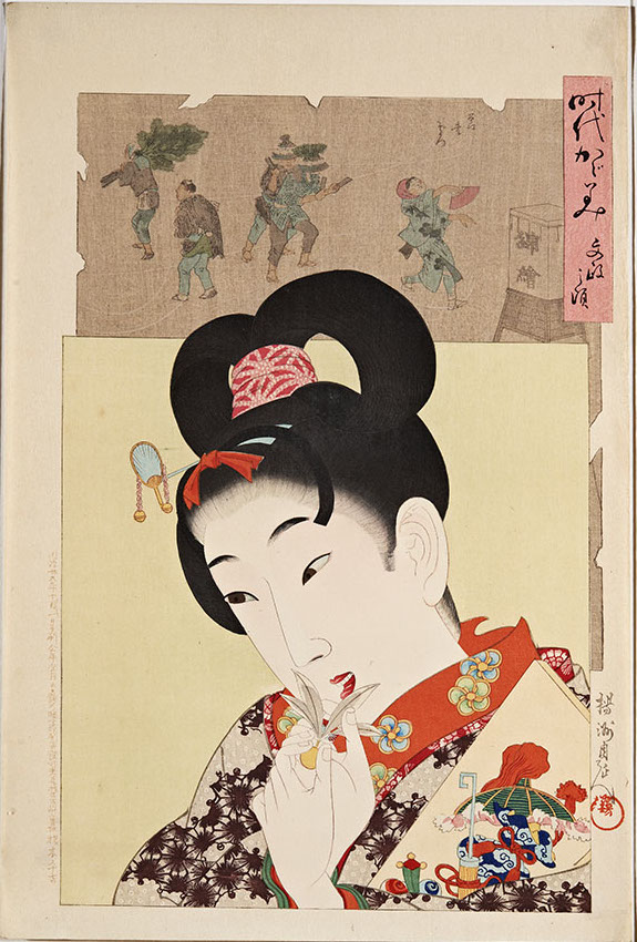 Toyohara Chikanobu, Jidai Kagami (A Mirror of the Ages) - The Bunsei Era