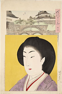 Chikanobu, Jidai Kagami (A Mirror of the Ages) The Meiji Era