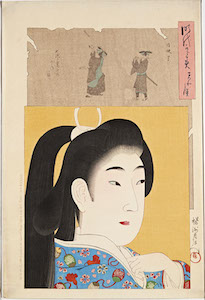 Chikanobu, Jidai Kagami (A Mirror of the Ages) The Tenwa Era