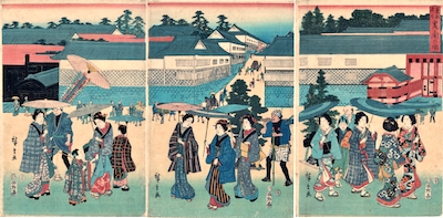 Hiroshige, Famous Places of the Eastern Capital - Kasumigaseki