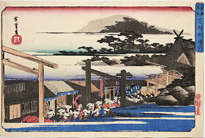 Hiroshige, Famous Places in the Eastern Capital - Shiba Shinmei Shrine