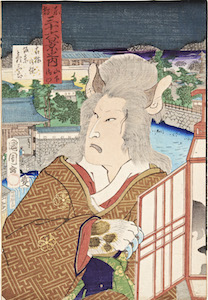 Kunichika, 36 Views of the Eastern Capital - Yashamitagomon