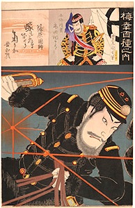 Kunichika, 100 Roles of Baiko - Shinohara Kunimoto