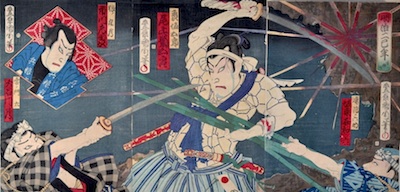 Kunichika, The Battle of Hakodate Castle