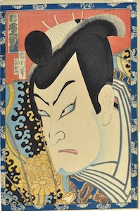 Kunichika, Onoe Kikugoro V as Shibata Katsuie