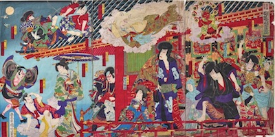 Kunichika, The Pavilion in the Sky