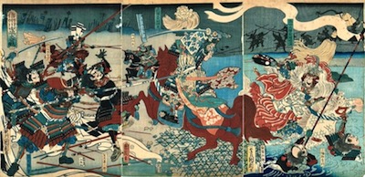 Kunichika, Takeda Shingen During the Kanawakajima Battles between 1555 and 1564
