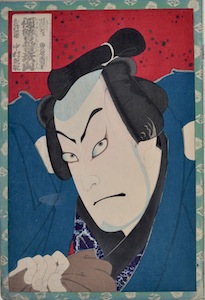 Kunichika, Vendetta at Hikosan - Nakamura Shikan IV as Keyamura Rokusuke