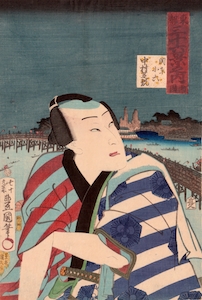 Kunisada, 36 Views of the Eastern Capital - Ryogoku Bridge