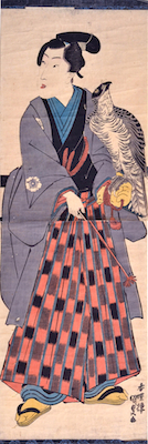 Kunisada, Falconer Kakemono-e