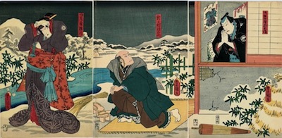 Kunisada, First Autumn Leaves