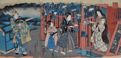 Kunisada, Genji Triptych