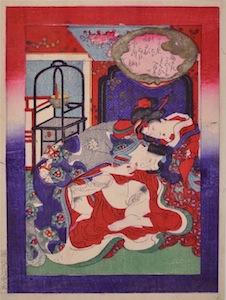 Kunisada III, Shunga Illustrations from Tales of the Genji 2