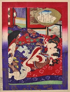 Kunisada III, Shunga Illustrations from Tales of the Genji 3