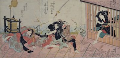 Kunisada, Ichikawa Ebizo V as Shirai Gonpachi in Mikuni Iri Soga Nakamura