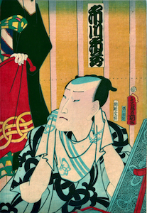 Kunisada, Actor Ichikawa Ichizo III in the Dressing Room