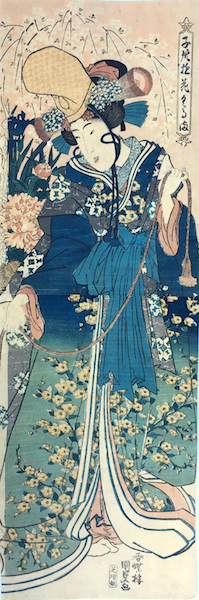 Kunisada, Woman Dressed as a Shirabyoshi Dancer