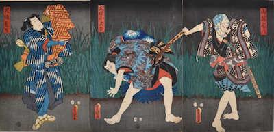 Kunisada, Scene from Nanso Satomi Hakkenden