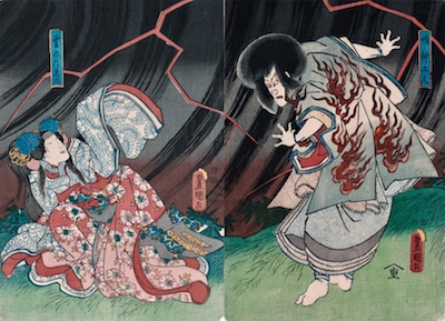 Kunisada, Narukami the Thunder God