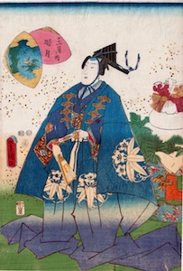 Kunisada, Portrait of Genji