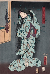 Kunisada, Nakamura Tomijuro II as the Spirit of a Willow Tree