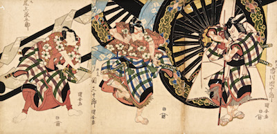 Kuniyasu, Ichikawa Danjuro VII as Matsuomaru in Sugawara Denju Tenarai Kagami