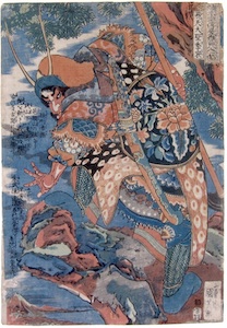 Kuniyoshi, 108 Heroes of the Popular Suikoden - Hitentaisei Rikon