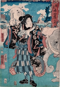 Kuniyoshi, 24 Selected Paragons of Filial Piety - Bando Shuka I in the Story of Taishun