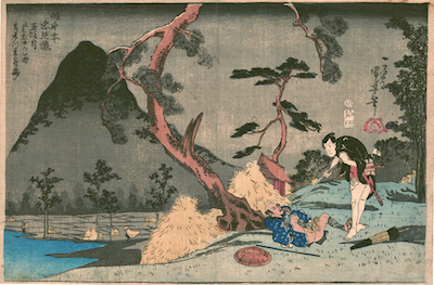 Kuniyoshi, Act V from the Kanadehon Chushingura