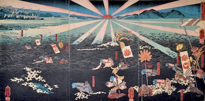 Kuniyoshi, The Battle of Kojima Jubei Castle