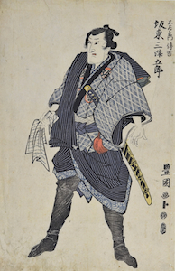 Toyokuni I, Portrait of Bando Mitsugoro III as Dozaemon Denkichi