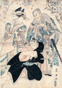 Toyokuni I, Ichikawa Omezo I in the play Sukeroku Yukari no Edo Zakura