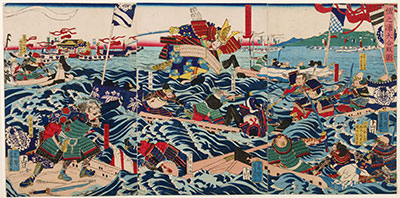 Yoshikazu, The Battle of Dan-no-Ura of 1185