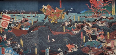 Yoshikazu, The Battle of Dan-no-Ura of 1185