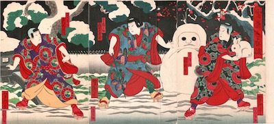 Yoshitaki, Snow Scene in Theatre