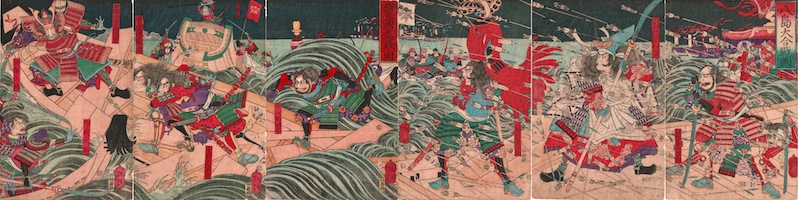 Yoshitoshi, The Battle of Dan-no-Ura Hexaptych