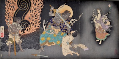 Yoshitoshi, Fudo-Myo Threatening a Novice